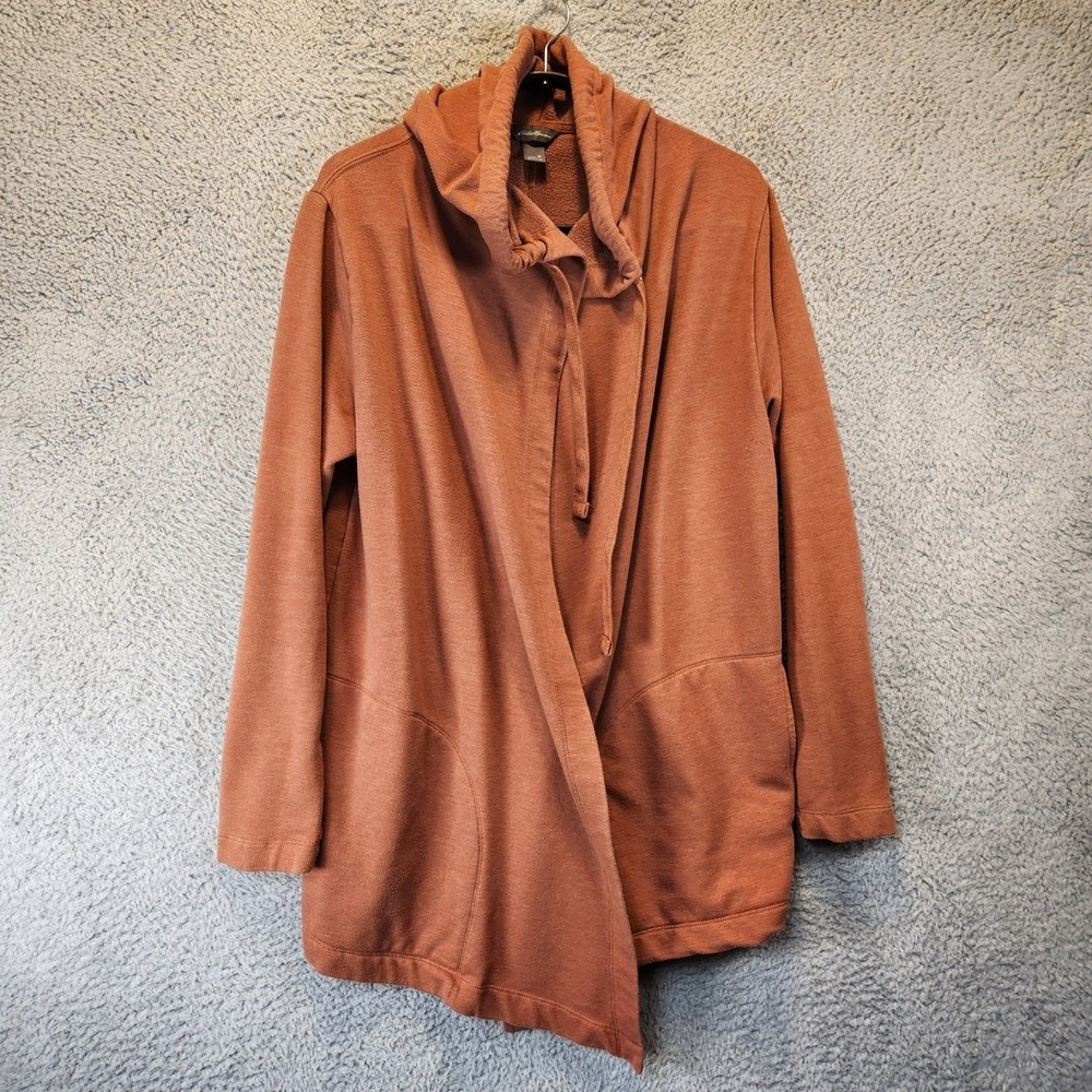 Eddie Bauer Cardigan Womens Size Medium Open Front Long Sleeve